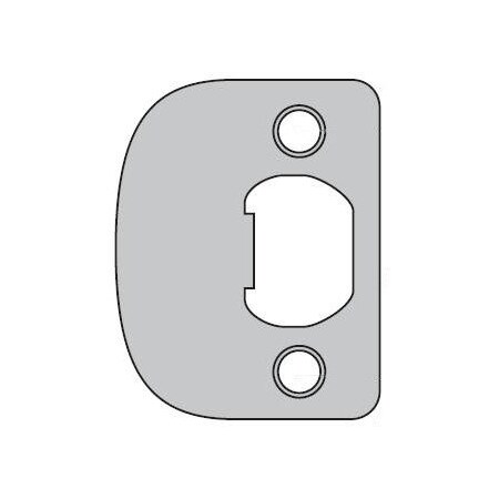 Kwikset Plainlatch and Deadlatch Strike, Bright Polished Chrome 83796-26